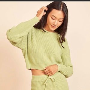 NWT Reformation Sami crop Sweater
